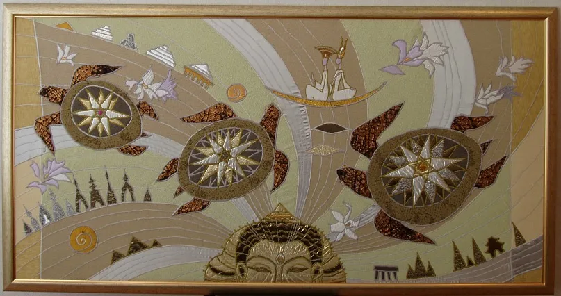 «Миры», текстильная графика: текстильная графика. 2003 год — общий вид